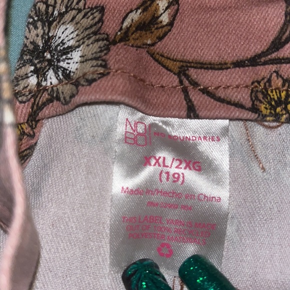 No Boundaries adjustable pink overalls dress - Picture 5 of 5